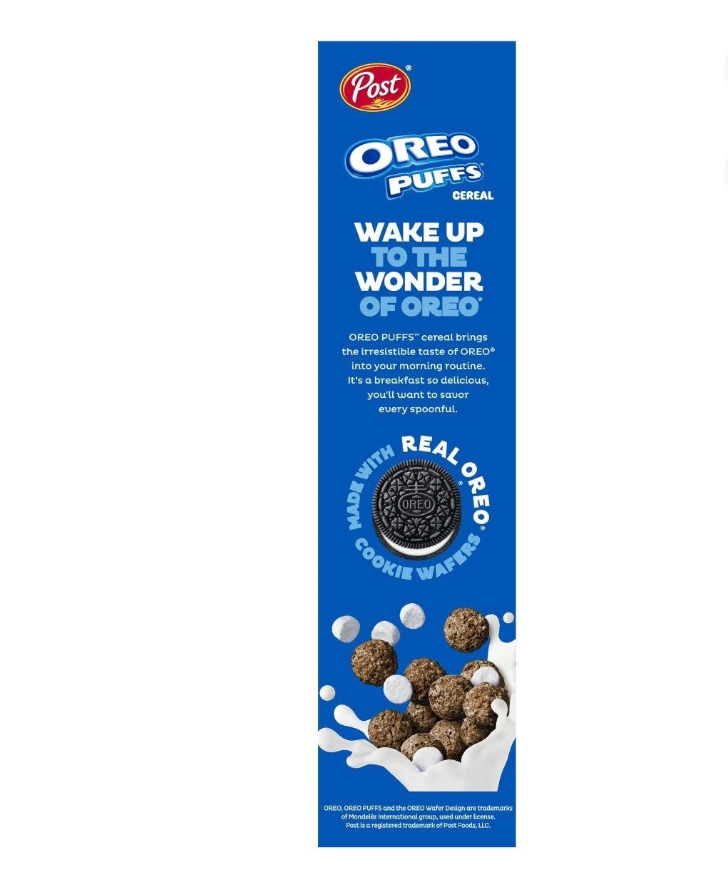 Oreo Puff Cereal NEW