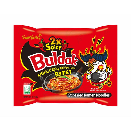 Buldak Samyang Double Spicy Chicken Noodles  2x Spicy!