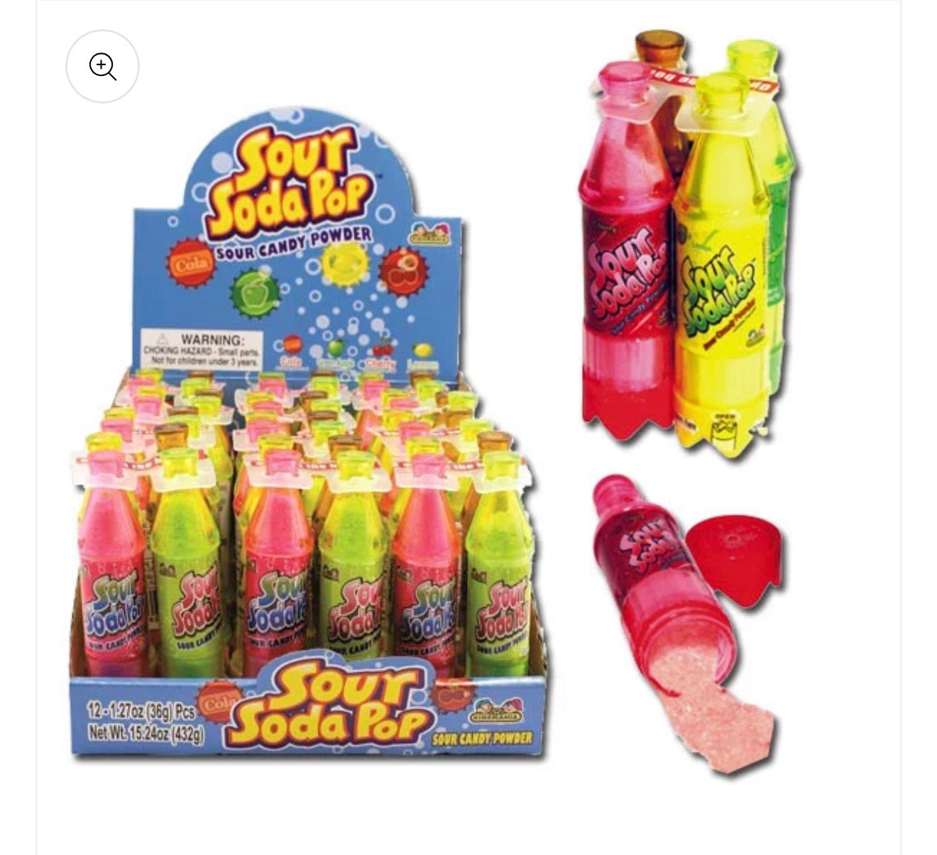 Sour Soda Pop Bottles Powder