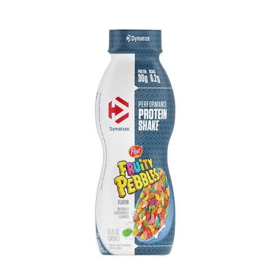 Dymatize Performance Protein Shake, 30g of Protein, 6.2g BCAA for Muscle Recovery, No Added Sugar, Low Fat, 24 Vitamins and Minerals, Gluten-Free, Ready to Drink, Fruity Pebbles, 11.5 Fl.Oz