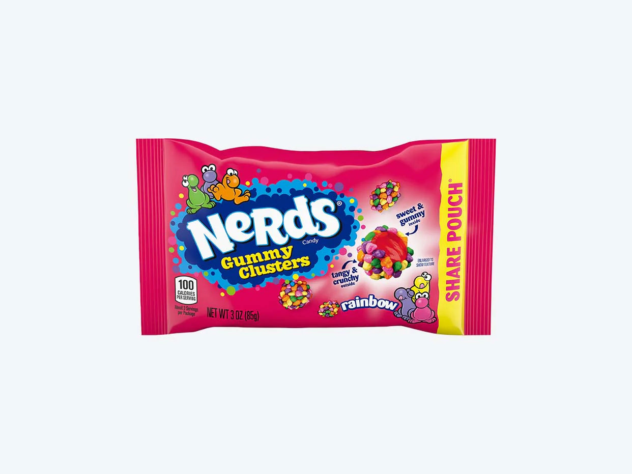 Nerds Gummy Cluster Pouch - Rainbow