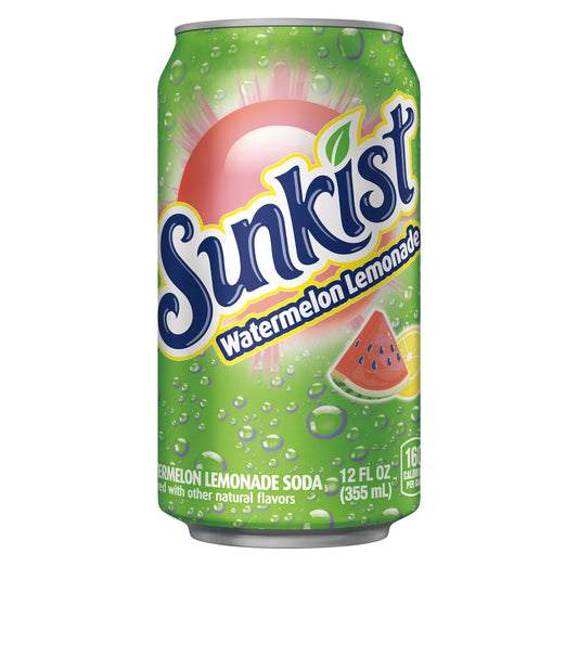 Sunkist Caffeine Free Watermelon Lemonade Soda Pop