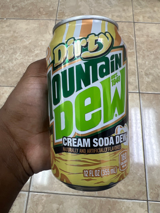 Dirty Mountain Dew Can - Cream Soda Dew