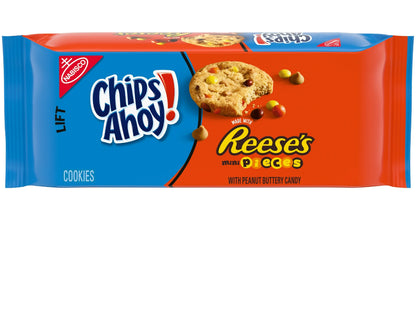 Chips Ahoy -Reese’s Mini Pieces with peanut butter candy-9.5oz