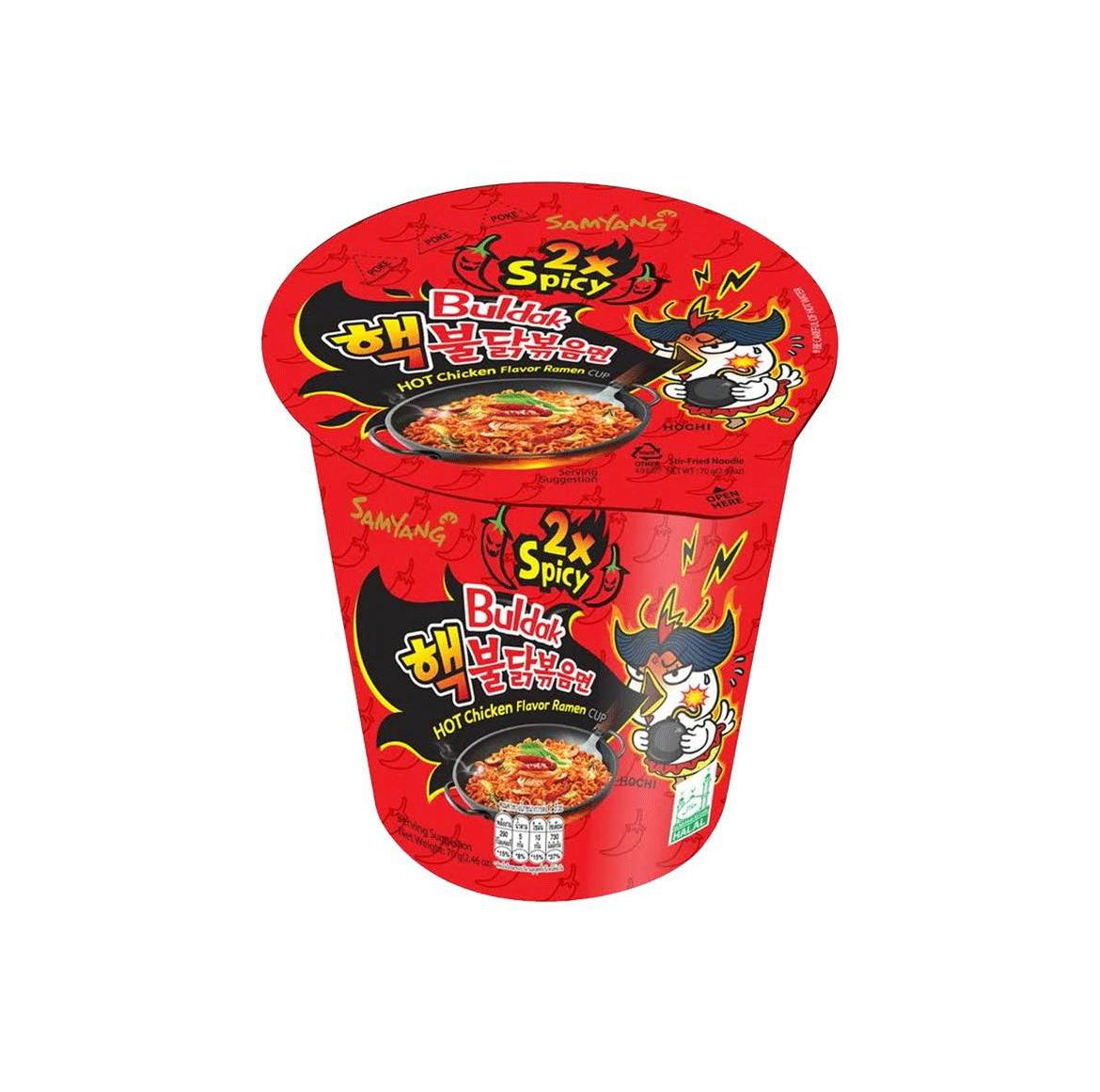 Buldak Chicken Ramen Prepared Soup, 2.46 oz Cup