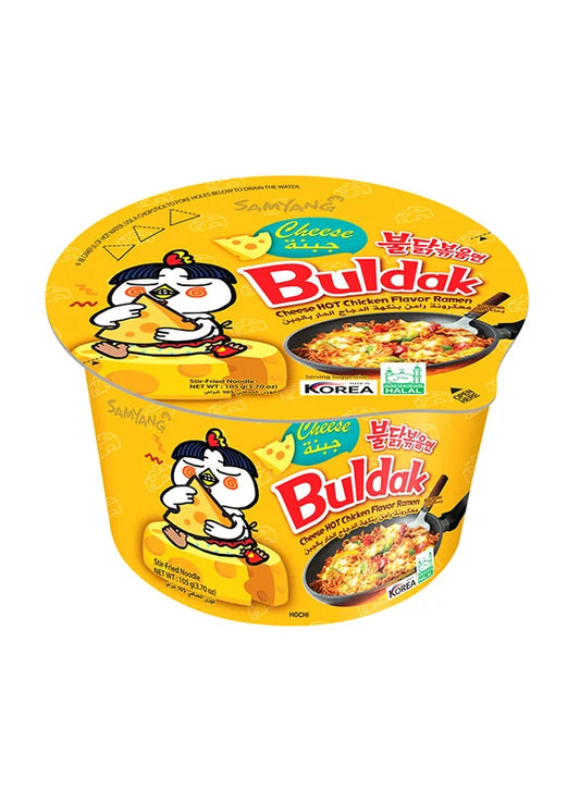 Buldak Chicken Ramen Prepared Soup, 2.47 oz Bowl Samyang