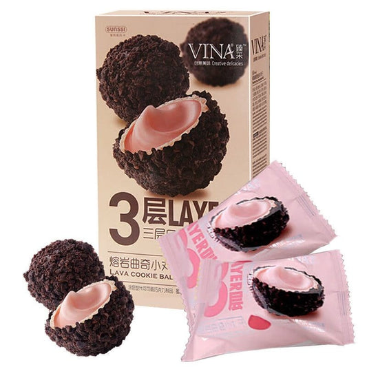 Strawberry Lava Cookie Balls
