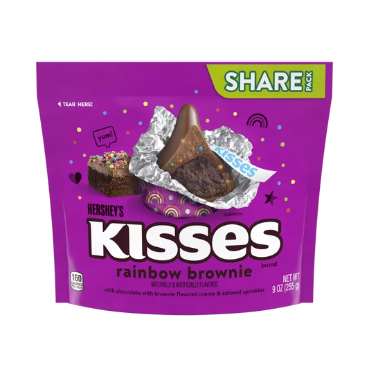 Hershey Kisses Rainbow Brownie