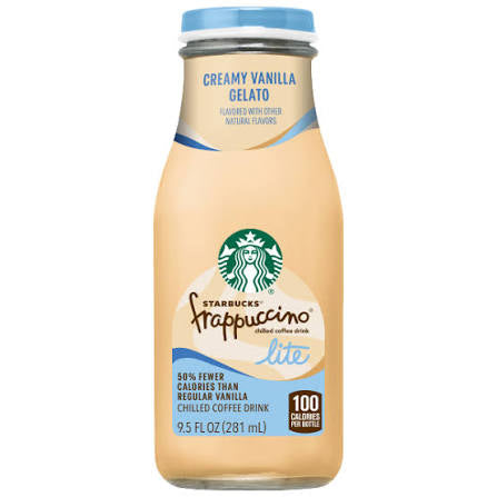 Starbucks Frappuccino Lite - Creamy Vanilla Gelato | Small (9.5oz)