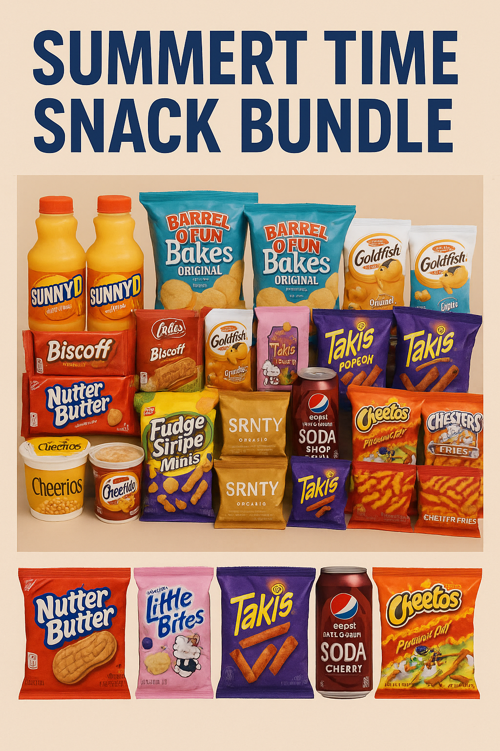 Summer Time Snack Bundle (50 snacks 6k)