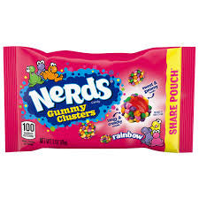 Nerds Gummy Cluster Pouch - Rainbow