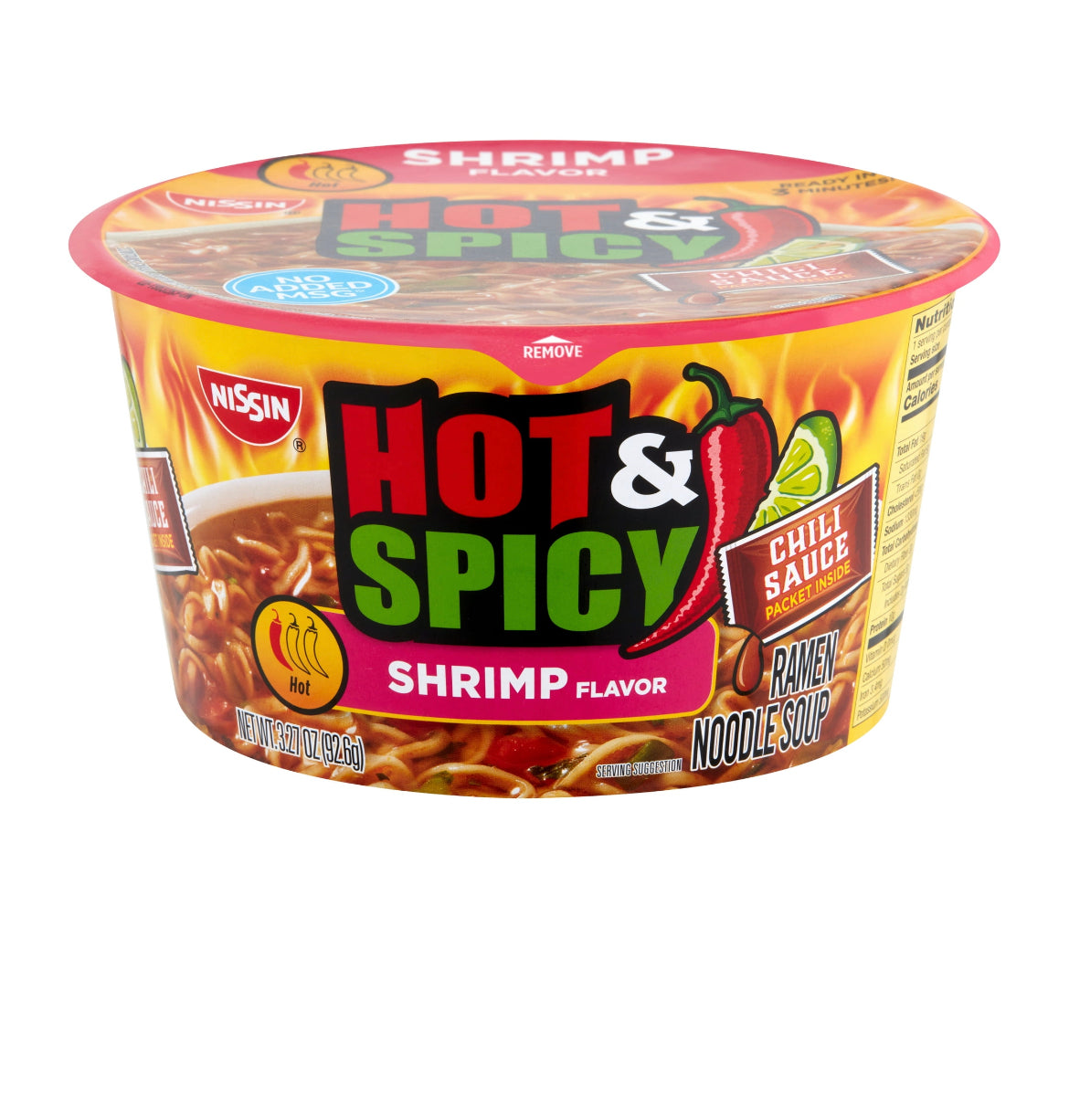 Nissin Hot & Spicy Noodle Bowl